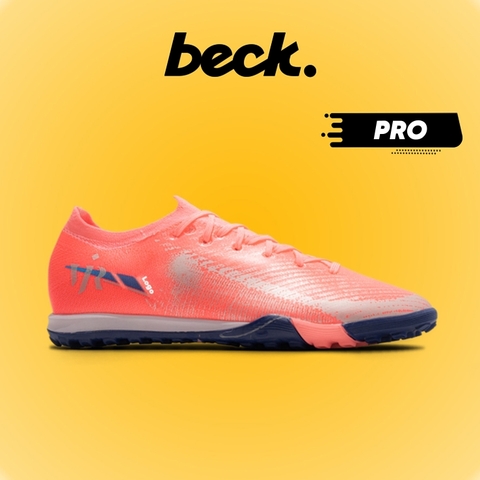 Giày Bóng Đá Mercurial Vapor 16 Pro Vini JR Hồng Xanh Cổ Lửng HQ TF