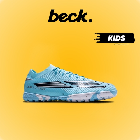 Giày Bóng Đá Trẻ Em VN THE Mercurial Vapor 16 Elite Xanh Ngọc Trắng TF