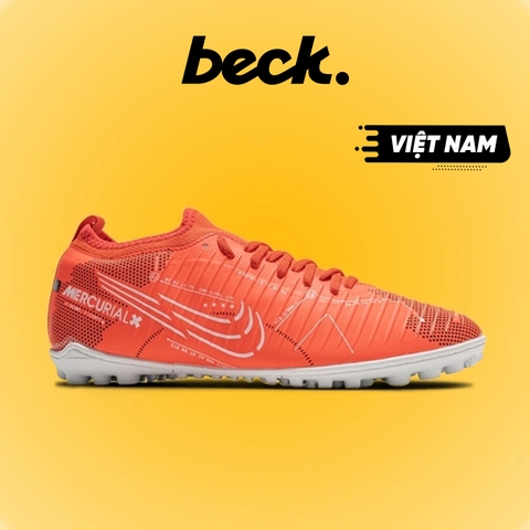 Giày Bóng Đá VN Mercurial Vic 6 Đỏ Cổ Lửng TF