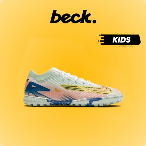 Giày Bóng Đá Trẻ Em VN THE Mercurial Vapor 16 Elite Mds Xám Xanh TF