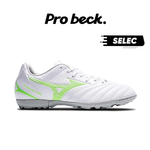 GIÀY BÓNG ĐÁ MIZUNO MONARCIDA NEO III SELECT AS TF - P1GD252537  - TRẮNG/XANH LÁ