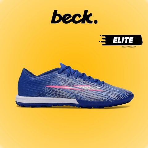 Giày Bóng Đá Mercurial Superfly 11 Elite Xanh Biển Vạch Xám Cổ Lửng TF