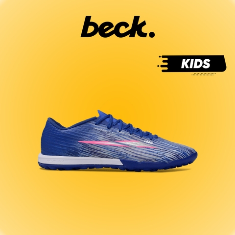 Giày Bóng Đá Trẻ Em Mercurial Superfly 11 Elite Xanh Biển Vạch Xám Cổ Lửng TF
