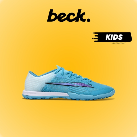 Giày Bóng Đá Trẻ Em Mercurial Superfly 11 Elite Xanh Ngọc Tím Gót Trắng Cổ Lửng TF