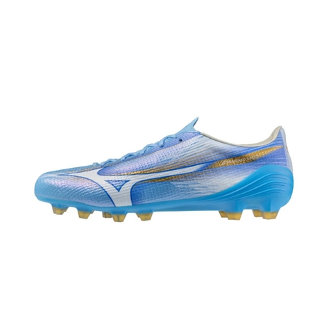 Giày Bóng Đá Mizuno Alpha III Elite Xanh Sky Lưỡi Gà Liền FG