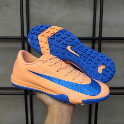 Giày Bóng Đá Nike Mercurial Vapor 16 Academy Cam Xanh Navy Đế Đệm TF