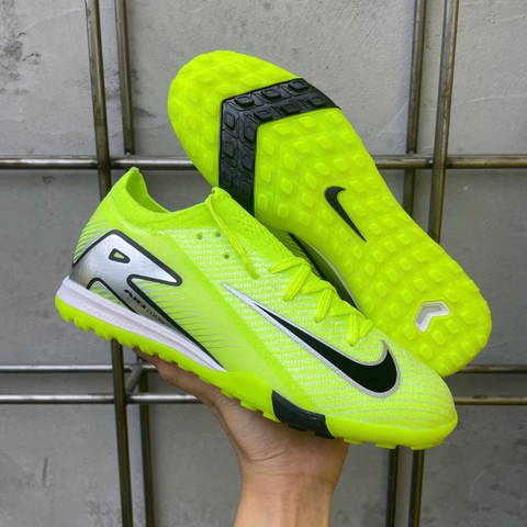 Giày Bóng Đá Nike Mercurial Vapor 16 Elite V2 Xanh Chuối Vạch Đen Cổ Lửng TF