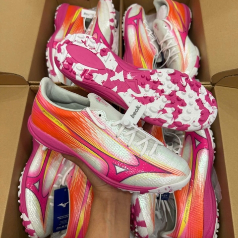 GIÀY BÓNG ĐÁ MIZUNO α III ELITE AS TF - P1GD266264 - TRẮNG/HỒNG