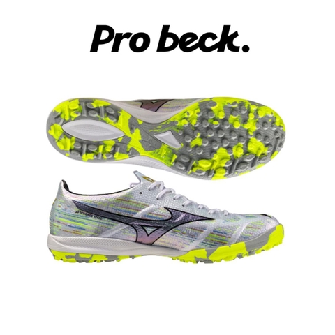 GIÀY BÓNG ĐÁ MIZUNO ALPHA 2 ELITE AS - P1GD256209 - TRẮNG/BẠC/XANH