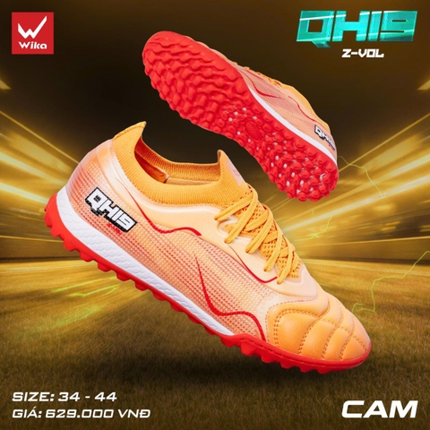 Giày Bóng Đá Wika QH19 Z-Vol Cam TF