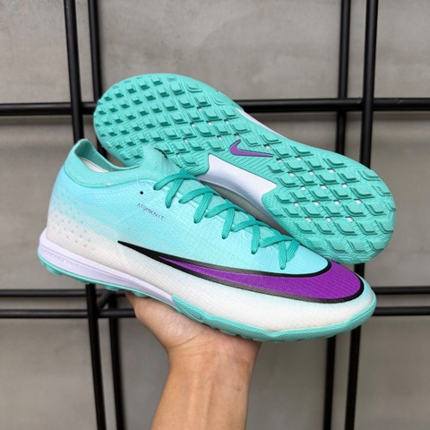 Giày Bóng Đá Nike Mercurial Vapor 17 Elite Xanh Ngọc Tím Cổ Lửng TF
