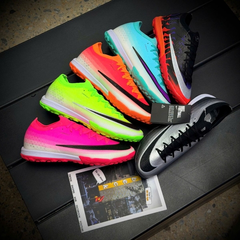 Giày Bóng Đá Nike Mercurial Vapor 17 Elite Xanh Biển Trắng Cổ Lửng TF