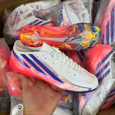 Giày Bóng Đá Adidas F50 Hyperfast Elite Xám Xanh HQ FG
