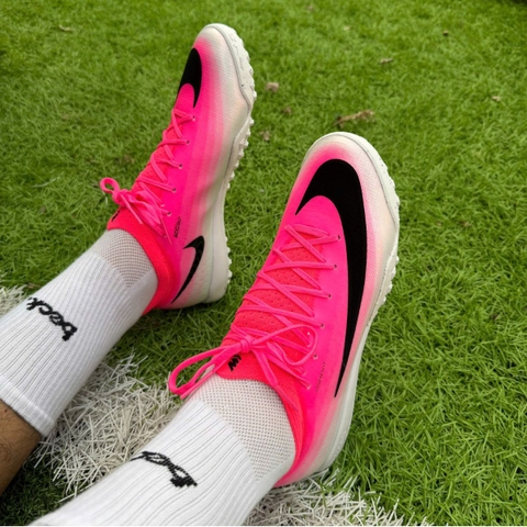 Giày Bóng Đá Trẻ Em Nike Mercurial Vapor 17 Elite Hồng Trắng Đế Đệm HQ TF
