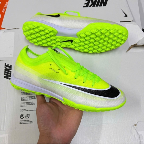Giày Bóng Đá Nike Mercurial Vapor 17 Elite V2 Xanh Neon Đế Đệm TF