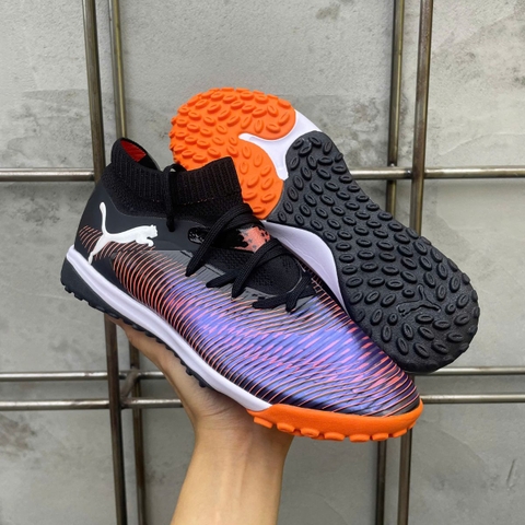 Giày Bóng Đá Puma Future 8 Ultimate Tím Cam Cổ Cao HQ TF