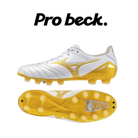 GIÀY BÓNG ĐÁ MIZUNO MORELIA NEO IV PRO FG - P1GA263450 - TRẮNG/VÀNG