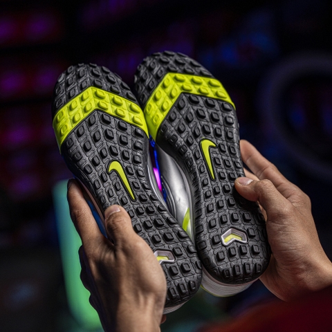 Giày Bóng Đá Trẻ Em Nike Mercurial Vapor 1 R9 Remake Bạc Đế Đệm TF