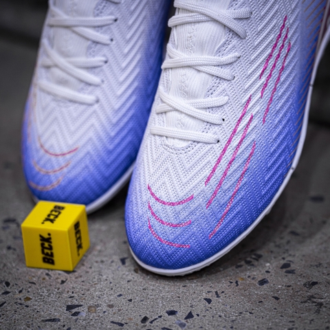 Giày Bóng Đá VN Nike Mercurial Vapor 16 Elite Cổ Cao TF - Xanh Hồng