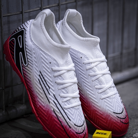 Giày Bóng Đá VN Nike Mercurial Vapor 16 Elite Cổ Cao TF - Trắng Đỏ