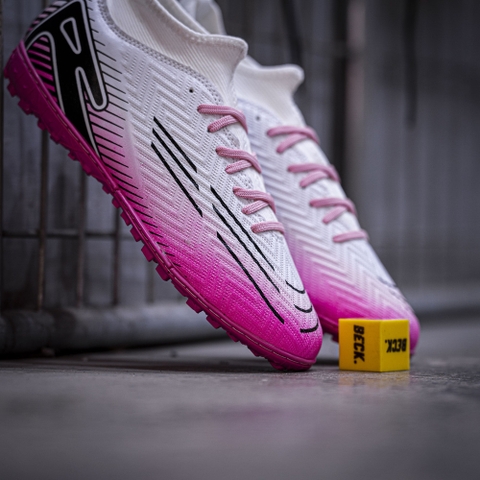 Giày Bóng Đá VN Nike Mercurial Vapor 16 Elite Cổ Cao TF - Trắng Hồng