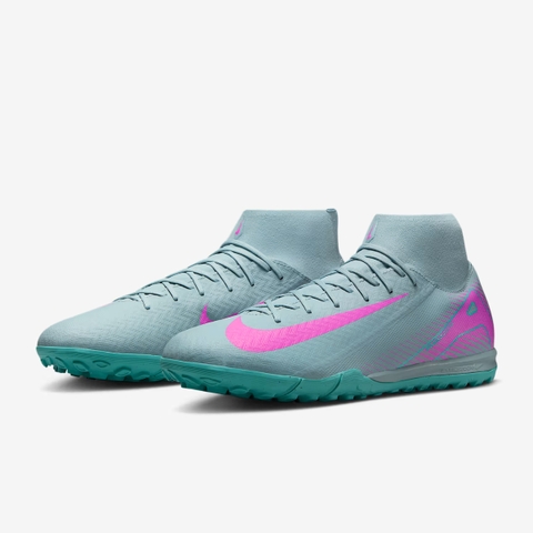 GIÀY BÓNG ĐÁ NIKE ZOOM MERCURIAL SUPERFLY 10 ACADEMY TF - FQ8331-301 - XÁM XANH/HỒNG