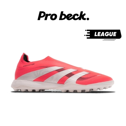 GIÀY BÓNG ĐÁ PREDATOR LEAGUE LACELESS TF - ID3824 - ĐỎ/TRẮNG