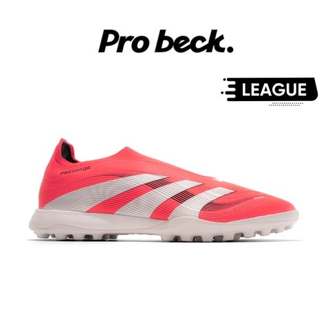 GIÀY BÓNG ĐÁ ADIDAS PREDATOR LEAGUE LACELESS TF - ID3824 - ĐỎ/TRẮNG