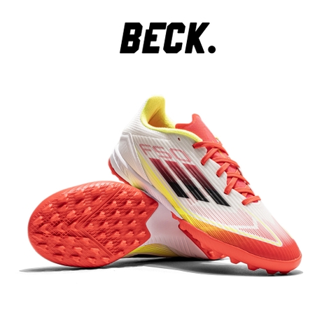 GIÀY BÓNG ĐÁ ADIDAS F50 LEAGUE TF Pure Victory - IE1231 - TRẮNG/ĐỎ/VÀNG