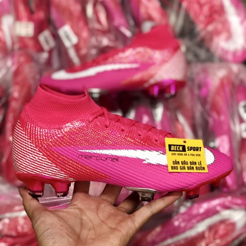 Giày Bóng Đá TQ Nike Mercurial Superfly Elite Mbappe Hồng Vạch