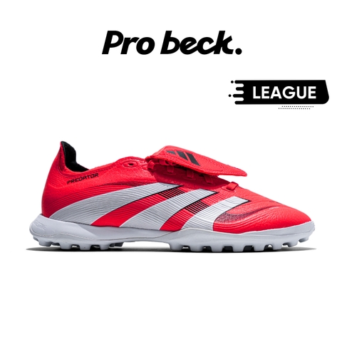 GIÀY BÓNG ĐÁ ADIDAS PREDATOR 25 LEAGUE LƯỠI GÀ LẬT TF - JS0384 - ĐỎ/TRẮNG