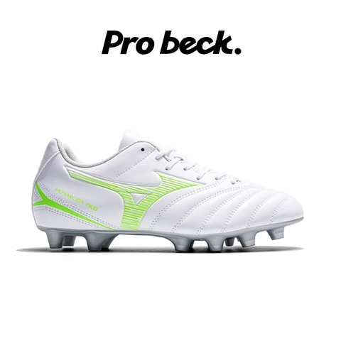 GIÀY BÓNG ĐÁ MIZUNO MONARCIDA NEO III SELECT FG - P1GA252537 - TRẮNG/XANH LÁ
