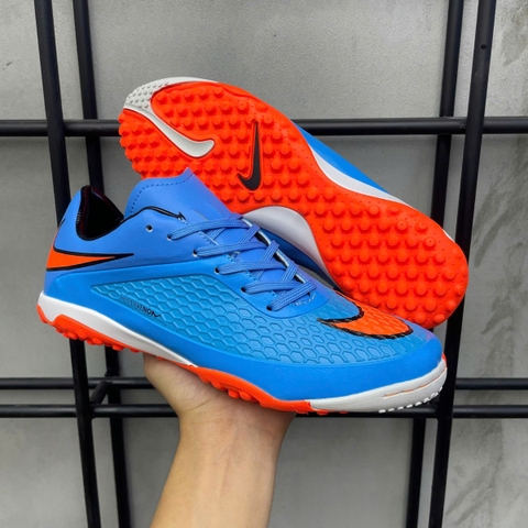 Giày Bóng Đá Nike Hypervenom Phelon Xanh Cam Đế Đệm TF