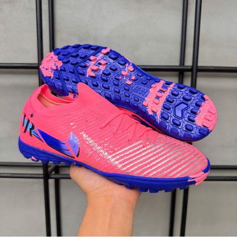 Giày Bóng Đá Trẻ Em VN Mercurial Vapor 16 Elite Vini Hồng Xám TF