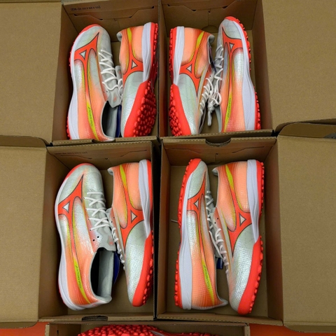 GIÀY BÓNG ĐÁ MIZUNO α III ELITE AS TF - P1GD266254 - TRẮNG/CAM