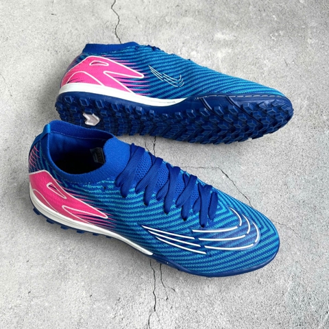 Giày Bóng Đá VN Vapor 16 Vải Dệt TF - Xanh Hồng