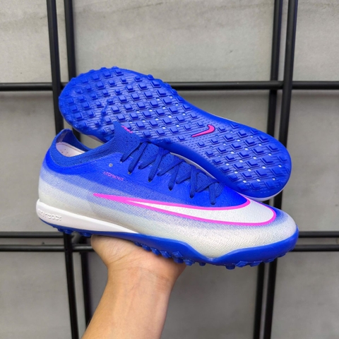 Giày Bóng Đá Mercurial Vapor 17 Elite Xanh Biển Trắng Hồng Cổ Lửng HQ TF