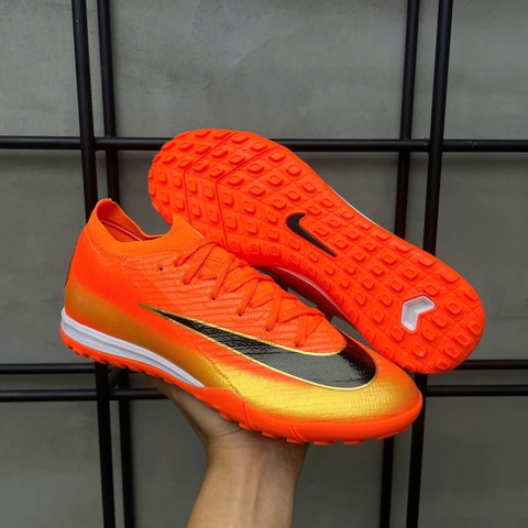 Giày Bóng Đá Nike Mercurial Vapor 16 Elite Cam Vạch Đen Cổ Lửng TF
