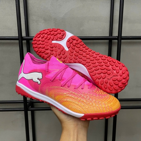 Giày Bóng Đá Puma Future 8 Ultimate Cam Gót Hồng HQ TF