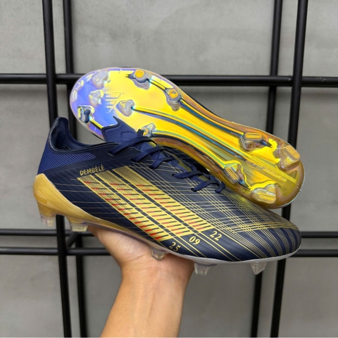 Giày Bóng Đá Adidas F50 Elite Dembele Xanh Navy Vàng HQ FG