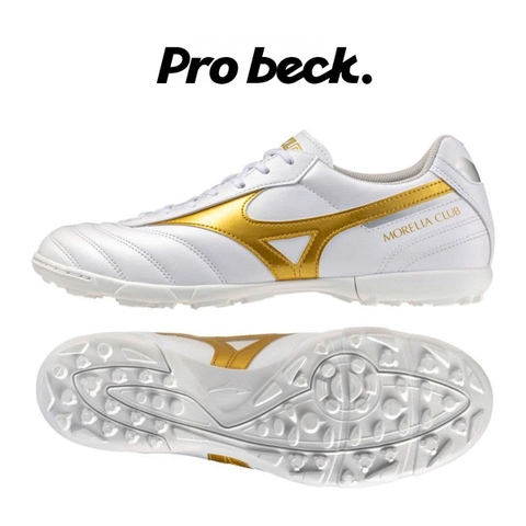 GIÀY BÓNG ĐÁ MIZUNO MORELIA II CLUB AS TF - P1GD260850 - TRẮNG/VÀNG