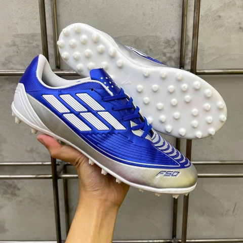Giày Bóng Đá VN Adidas F50 Pro MG - Xanh Bạc