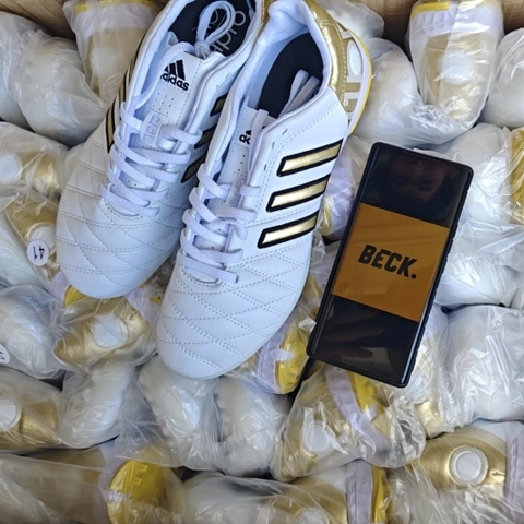 Giày Bóng Đá Adipure 11Pro Toni Kroos Limited Edition Trắng Vàng Đồng TF