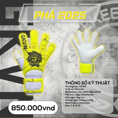Găng Tay Thủ Môn GKVN Phá - Special Contact - Neon Xanh
