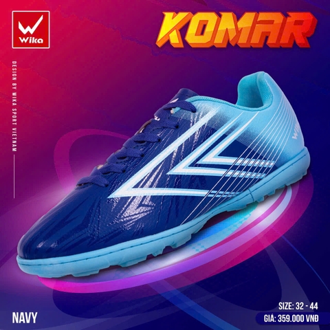 Giày Bóng Đá Wika Komar Navy TF