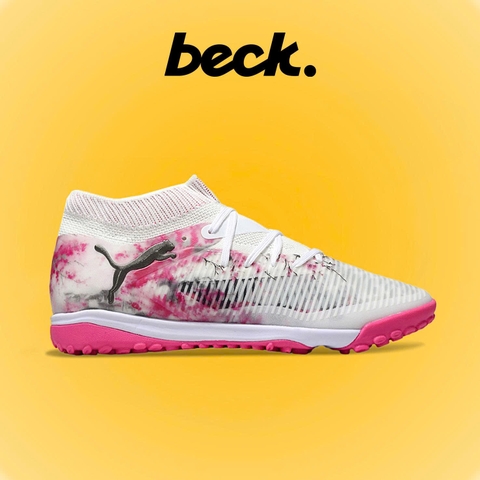 Giày Bóng Đá Puma Future 8 Ultimate Hoa Anh Đào Trắng Hồng Cổ Lửng TF