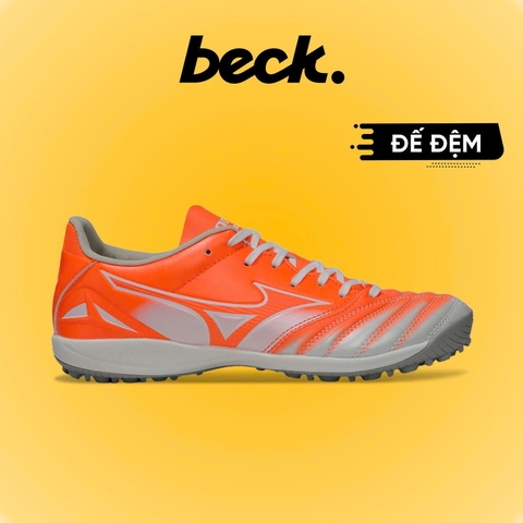 Giày Bóng Đá Mizuno Neo 4 Pro Đế Đệm Cam Loang Trắng TF