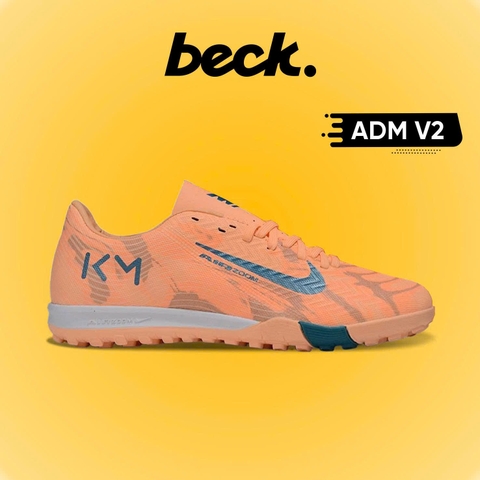 Giày Bóng Đá Nike Mercurial Vapor 16 Academy V2 Mbappe Cam Vạch Xanh Biển TF