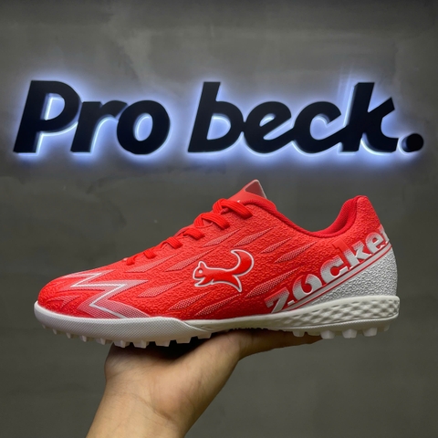 Giày Bóng Đá Zocker Inspire PRO II Đỏ Trắng TF