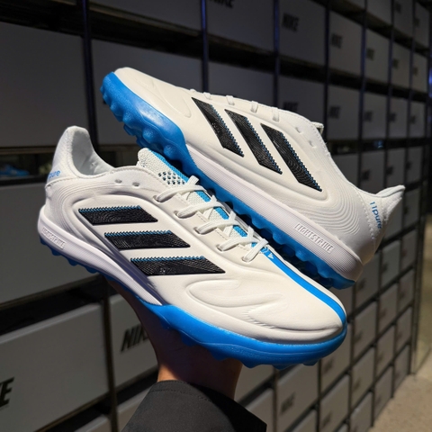 Giày Bóng Đá Adidas Copa Pure 2 Elite Trắng Xanh Toni Kroos Đế Đệm TF